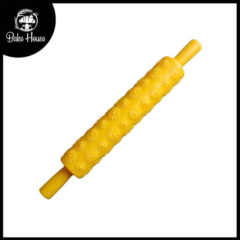 Sunflower Design Rolling Pin Plastic