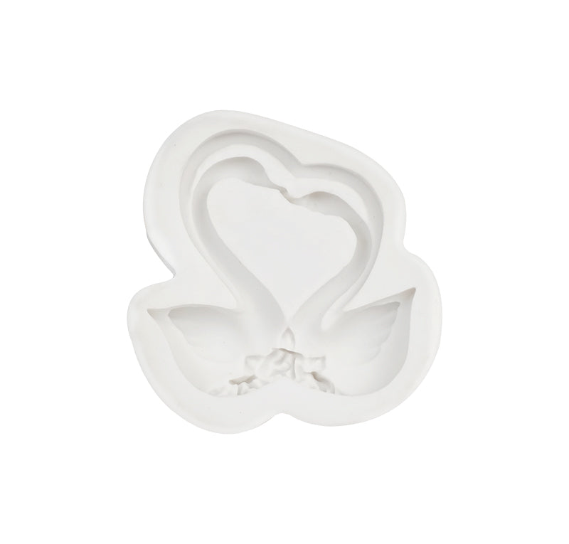 Swan Pair Love Silicone Fondant Mold Design 02