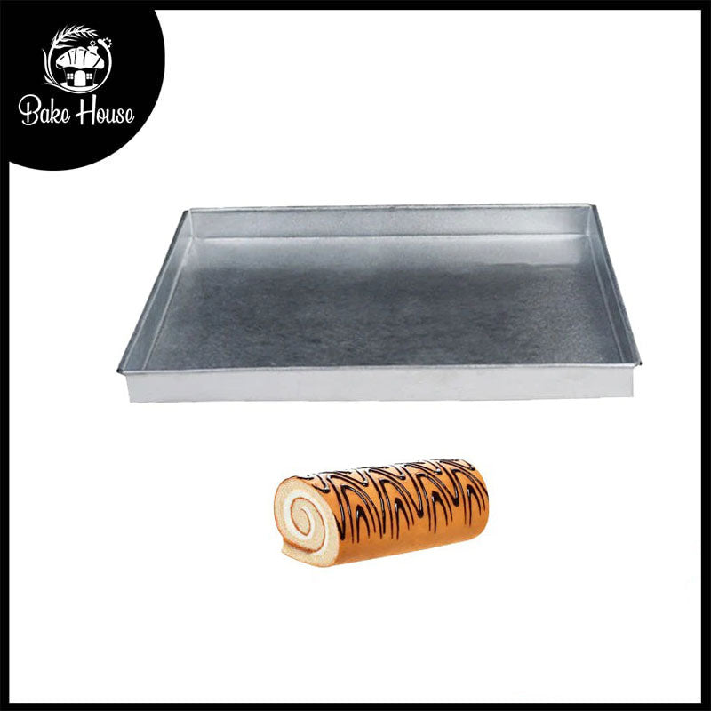 Swiss Roll Baking Tray Rectangle 6 X 10 Inch Galvanized Steel