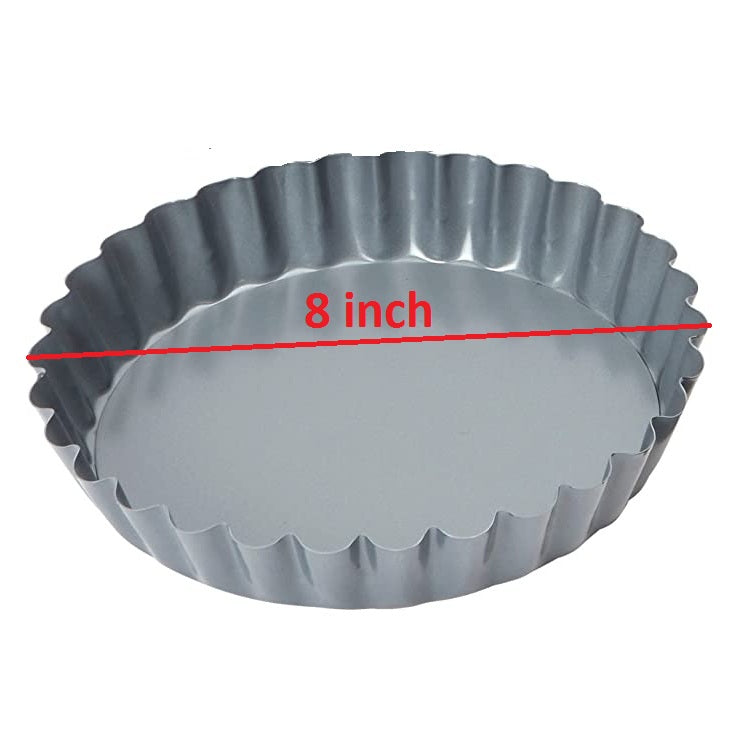 Tart Tin Pie Pan Round Silver 8 Inch