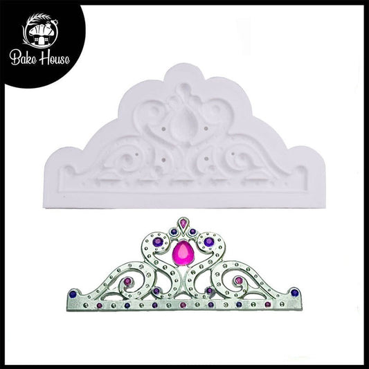 Tiara Crown Silicone Fondant Mold Large Size