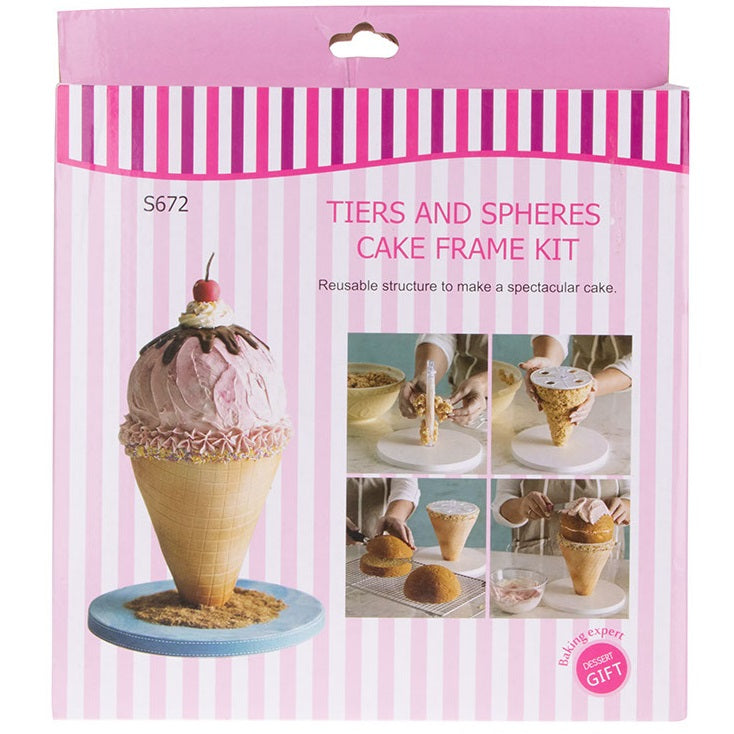 Creative 3 Layer Cake Frame Practical Cake Decoration Molds Fondant Cake  Dessert Frame Kit Structure Tool Cake Baking Supplies : Amazon.co.uk: Home  & Kitchen