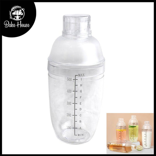 Transparent Cocktail Shaker Plastic 530ml