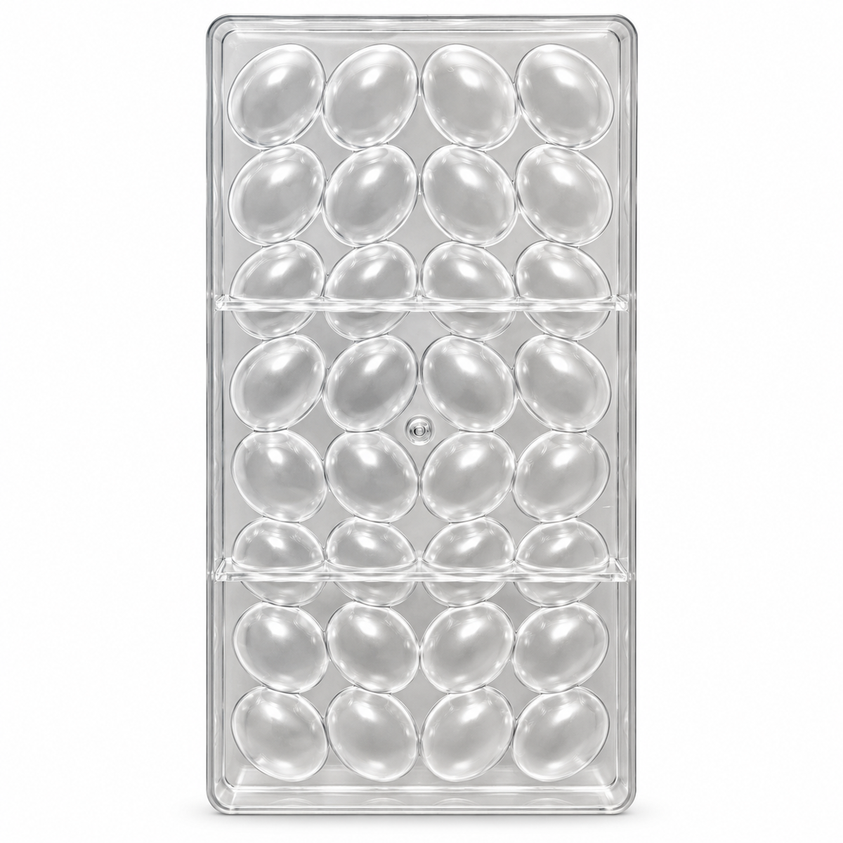 Egg Shape Acrylic Chocolate Mold 32 Cavity