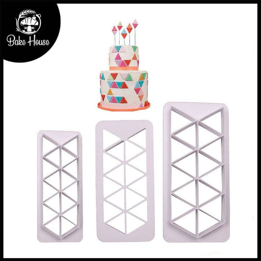 Triangle Geometric Fondant Cake Multi Cutter 3Pcs Set