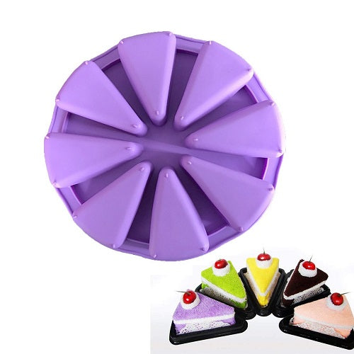 Triangle Pastry Silicone Baking Mold 8 Cavity