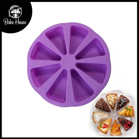 Triangle Pastry Silicone Baking Mold 8 Cavity