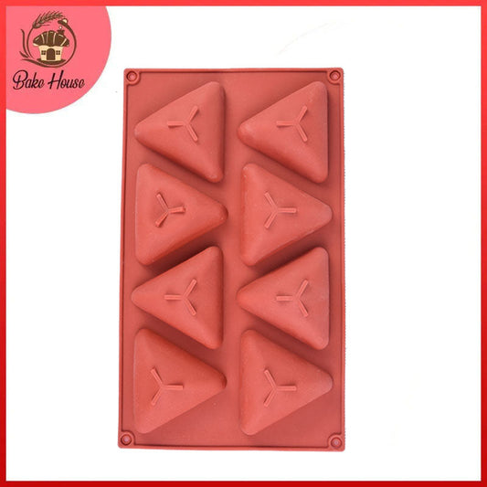 Triangle Silicone Chocolate Mold 8 Cavity