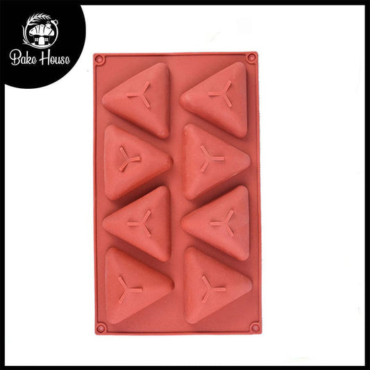 Triangle Silicone Chocolate Mold 8 Cavity