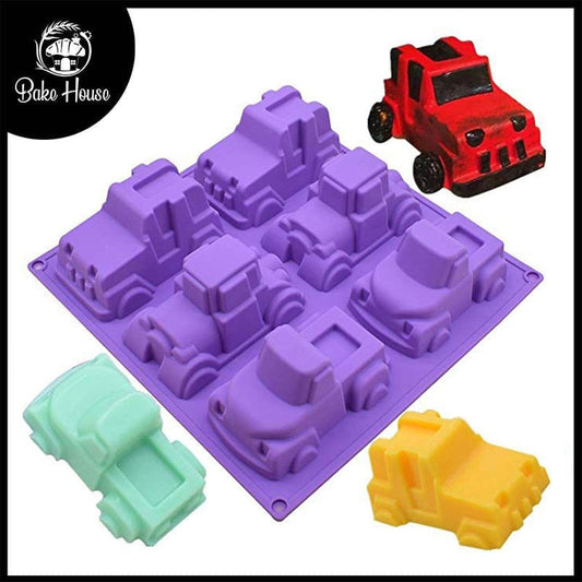 Truck Car & Jeep Silicone Mold 6 Cavity