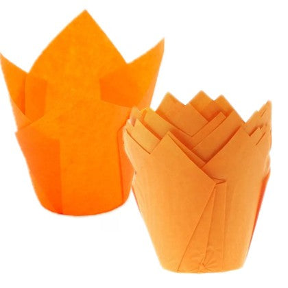 Tulip Orange Cupcake Liner Plane