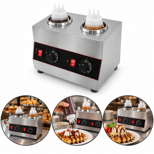 Electric Sauce Warmer,Heat Preservation Machine With 2 Soaking Bottle