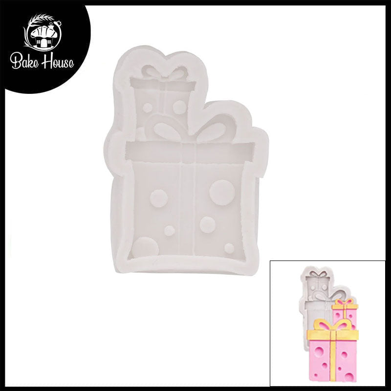 Two Bow Gift Box Silicone Mold