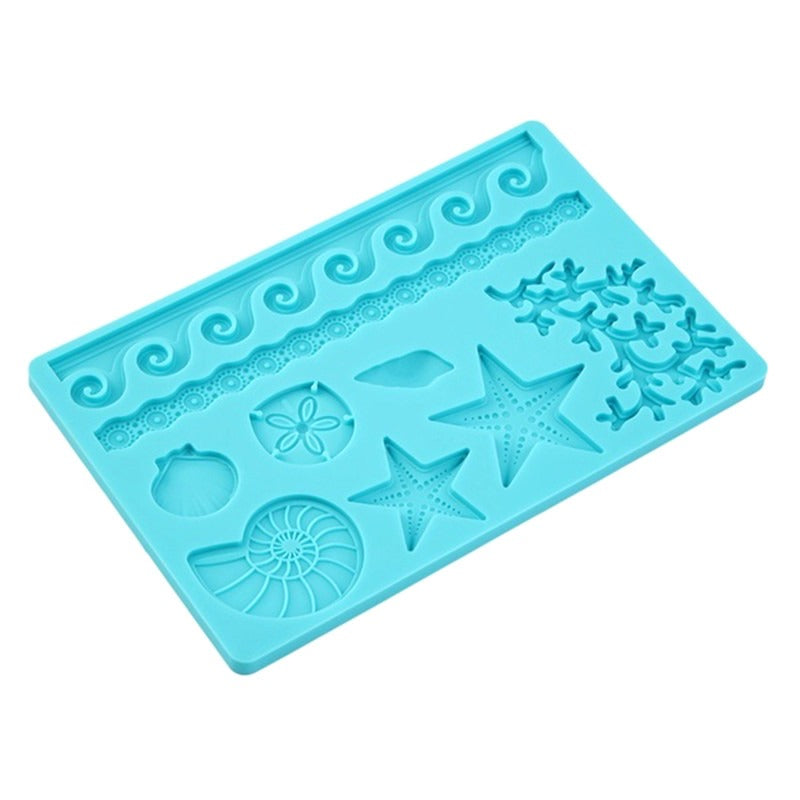 Underwater Sea World Fondant Mold Sheet