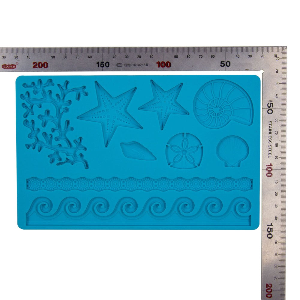 Underwater Sea World Fondant Mold Sheet