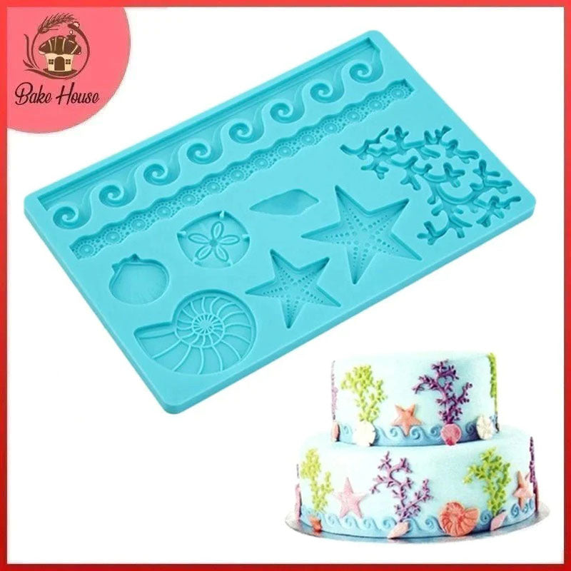 Underwater Sea World Fondant Mold Sheet