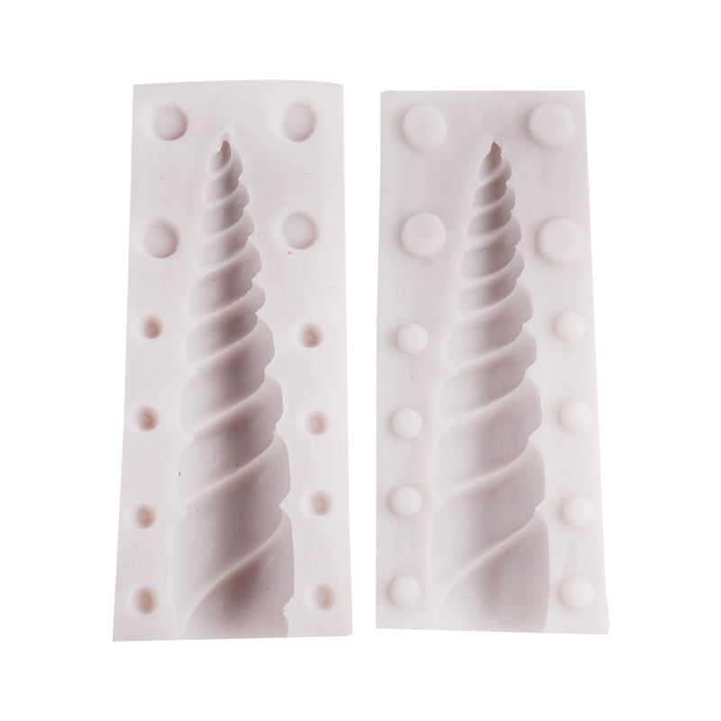 Unicorn Horn Silicone Fondant Mold 2Pcs Set