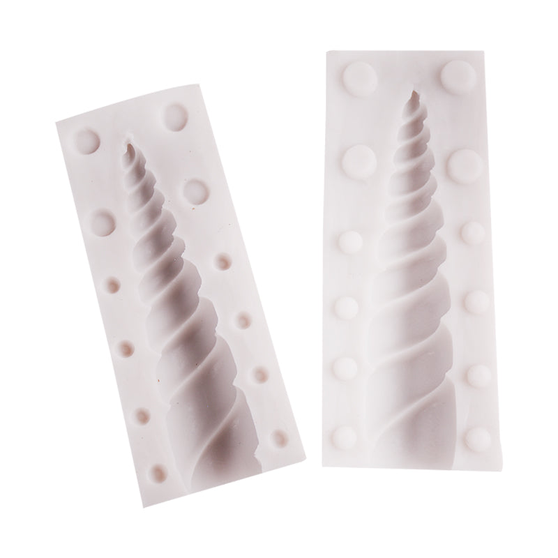 Unicorn Horn Silicone Fondant Mold 2Pcs Set