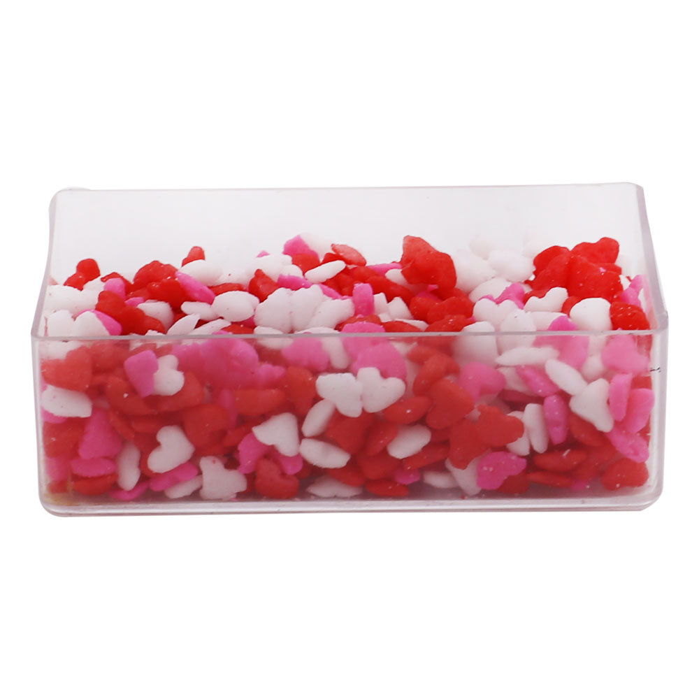 Red & White Mini Hearts Edible Sprinkle 30g Pack