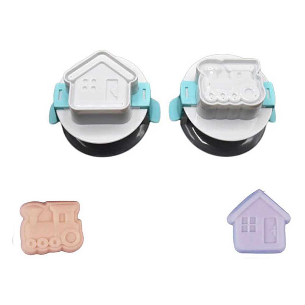 House & Train Mold for Eggs 2Pcs Set Plastic
