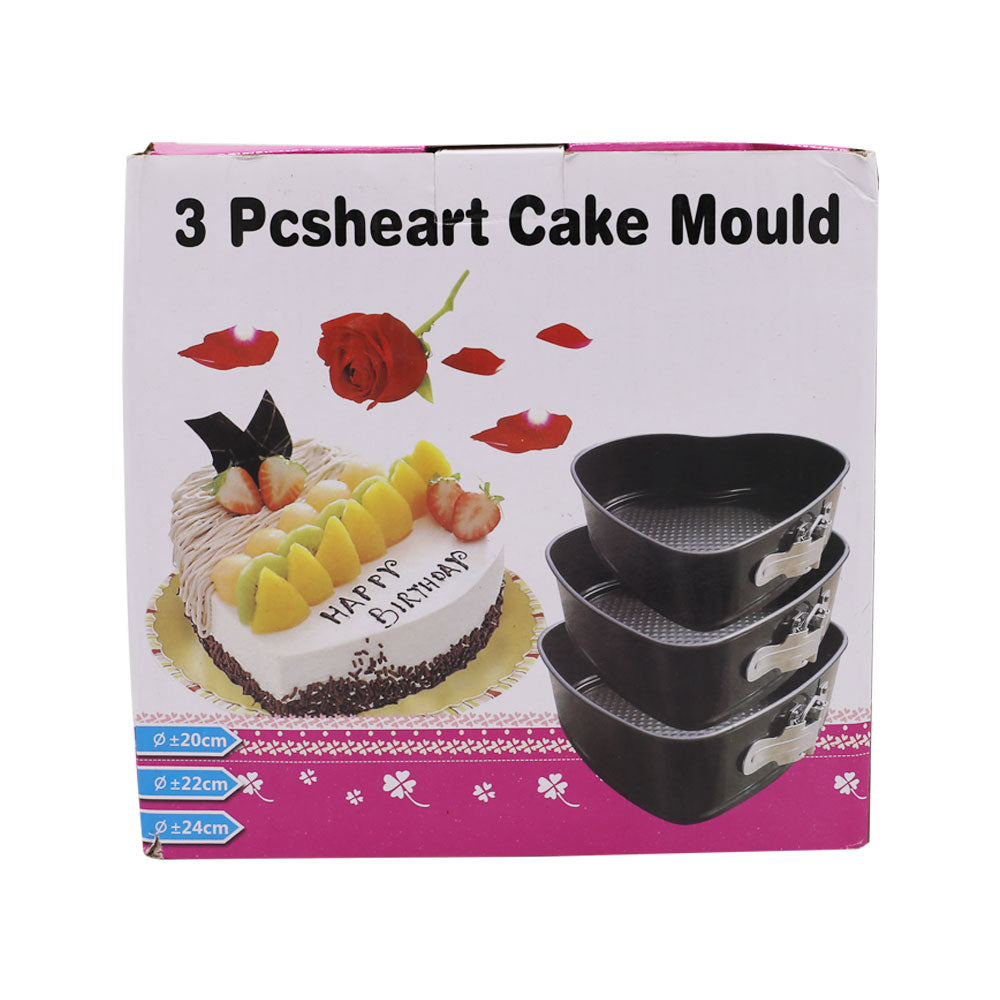 Heart Springform Non Stick 3pcs Set