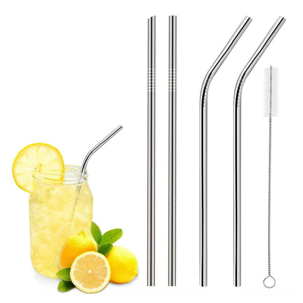 Stainless Steel Straws 4Pcs Set
