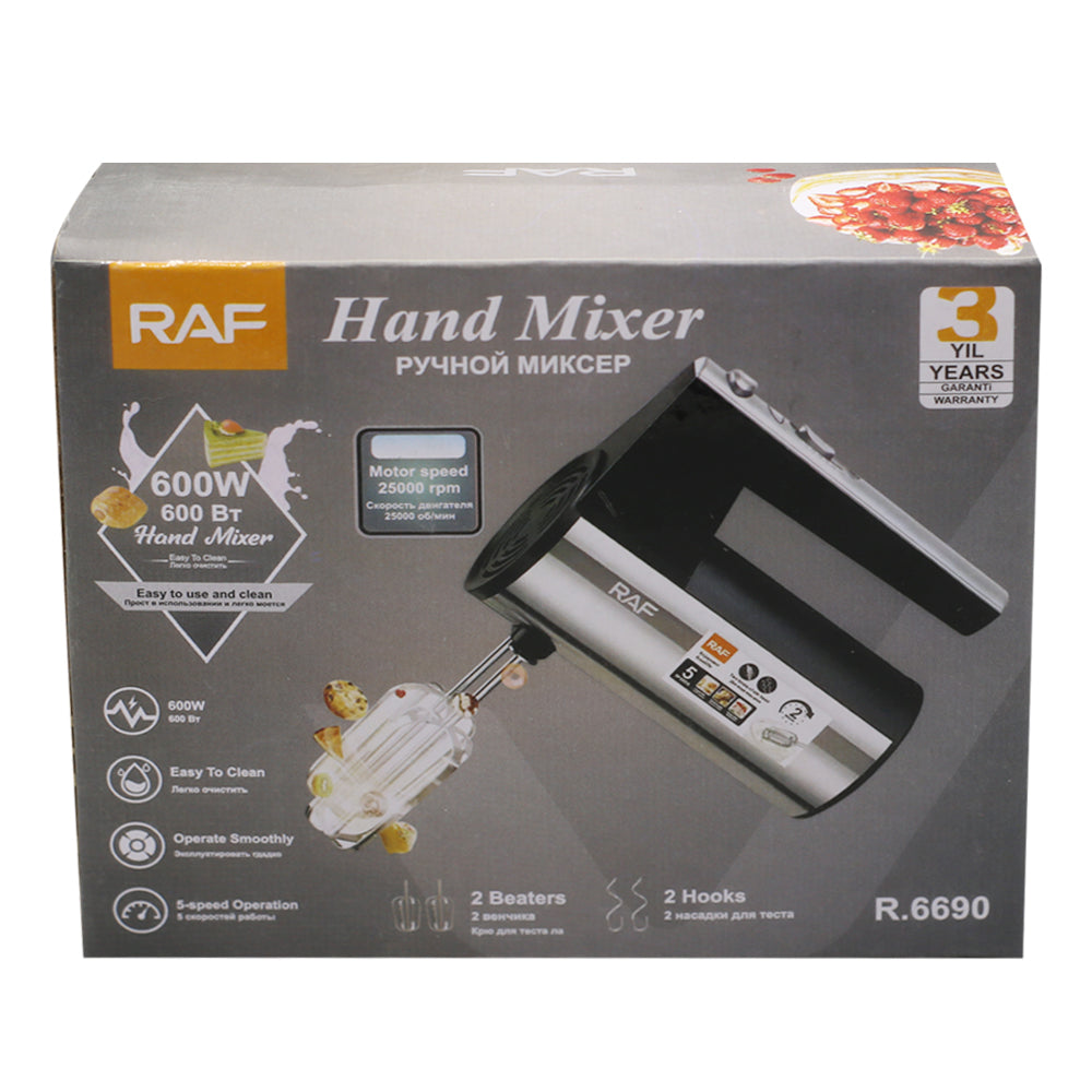 RAF Hand Mixer 600w (R.6690)