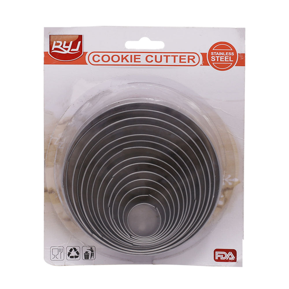 Round Biscuit Cutter Stainless Steel 14Pcs Set