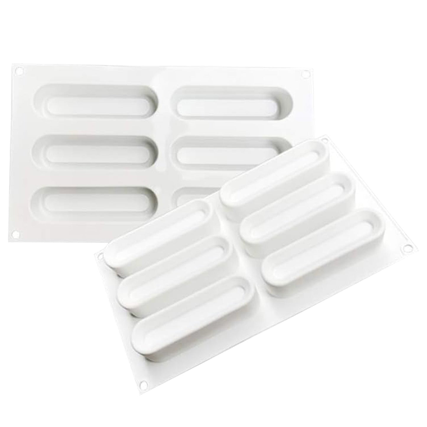 Eclairs Silicone Baking Mold 6 Cavity