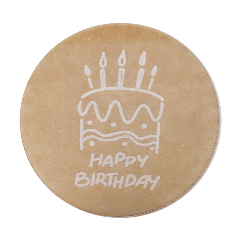 Happy Birthday Fondant Stamp Plastic