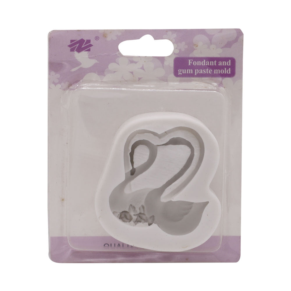 Swan Pair Love Silicone Fondant Mold Design 03