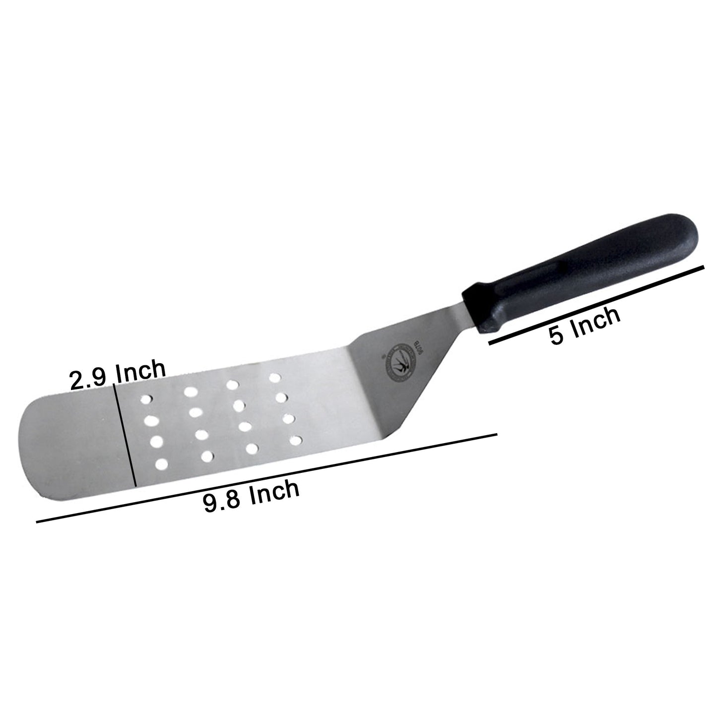 Barn Swallow Perforated BBQ Flipping Grill Spatula Black Handle