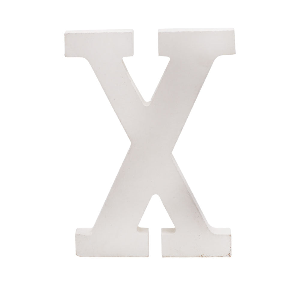 Freestanding Wooden Uppercase Alphabet X