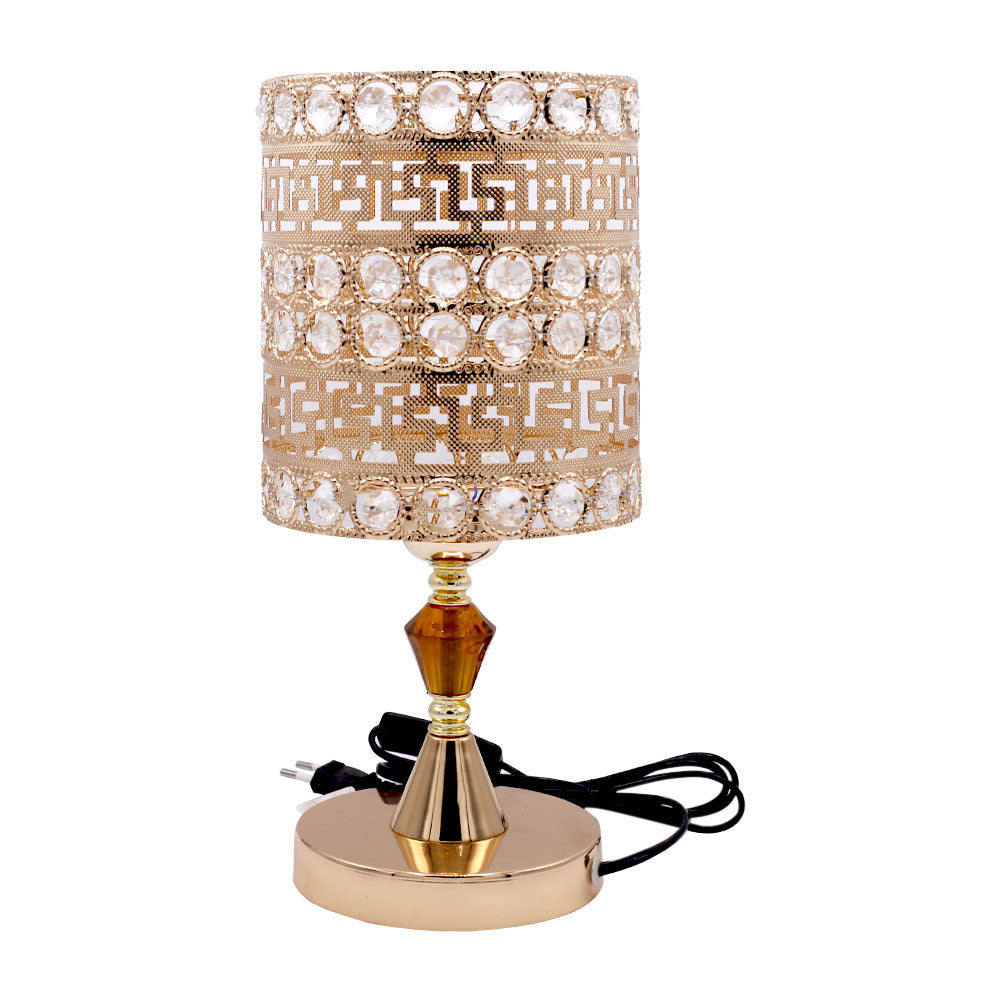 Round Rhinestones 3 Colors Changing Side Table lamp 15cm