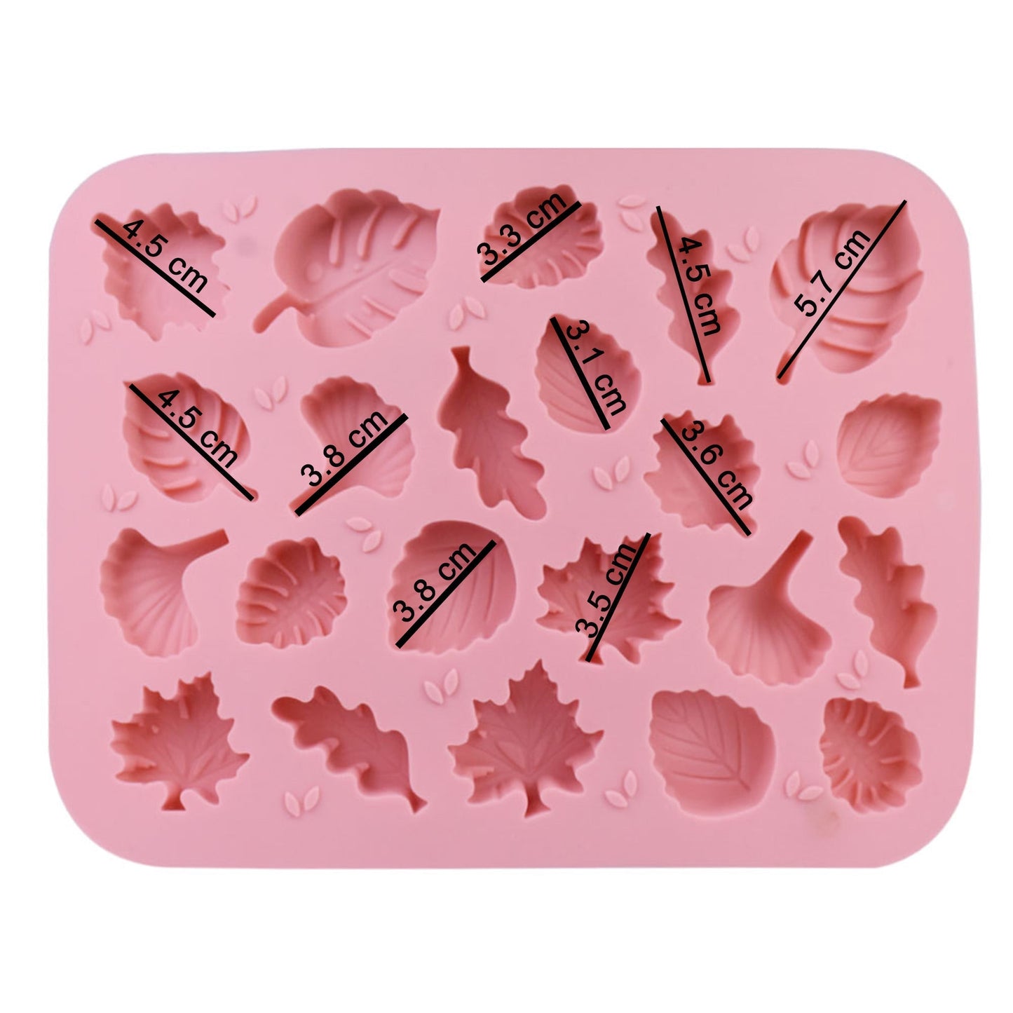 Mix leaf Silicone Chocolate & Fondant Mold 22 Cavity