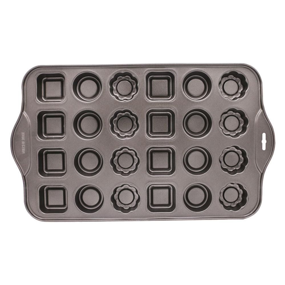 3 Shapes Muffin Cupcake Tray Non Stick 24 Cavity