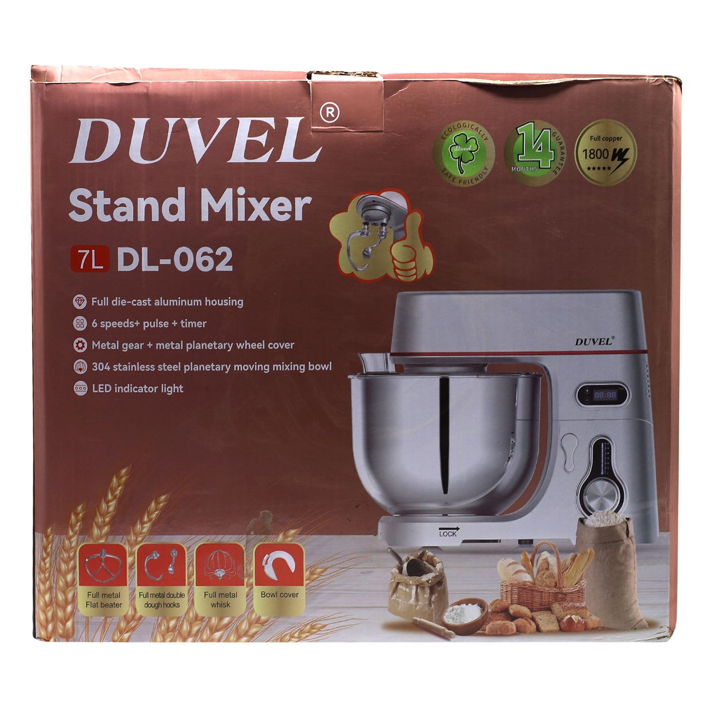 DUVEL Stand Mixer 7L DL-062