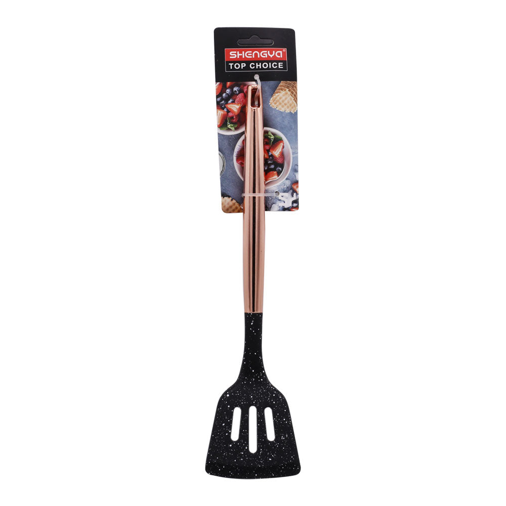 SHENGAYA Slotted Spatula Turner With Copper Handle