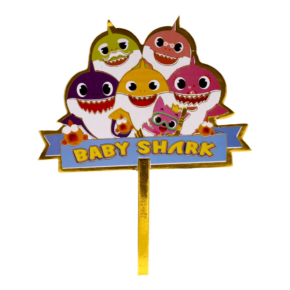 Baby Shark Happy Birthday Cake Topper