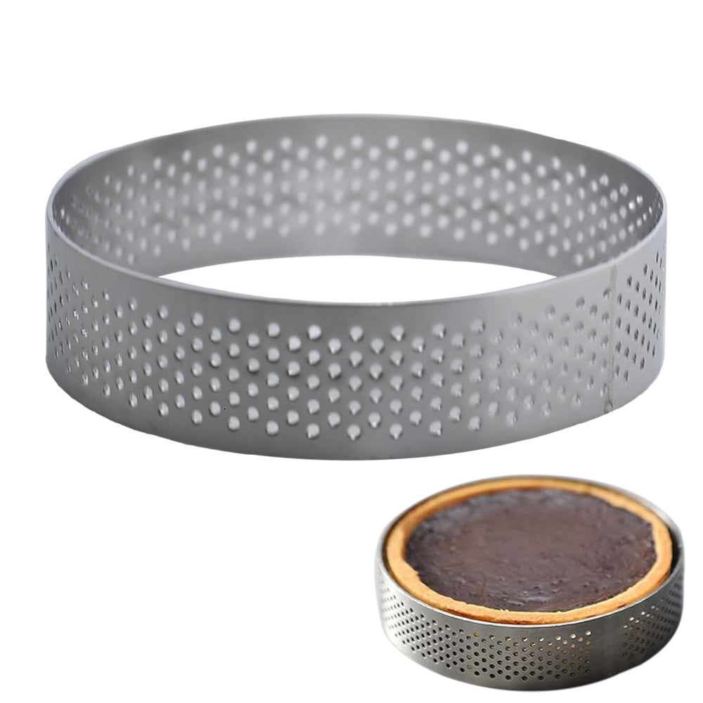 Round Tart Ring 8cm Steel