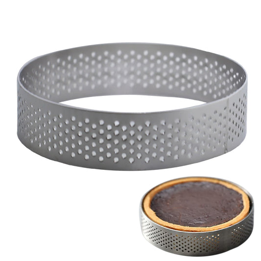 Round Tart Ring 8cm Steel