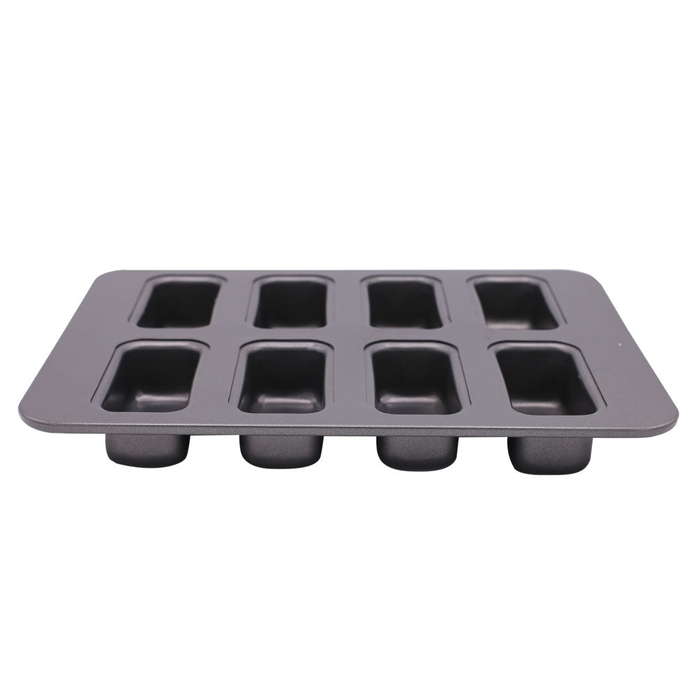 Mini Rectangle Brownie Baking Tray 8 Cavity Non Stick