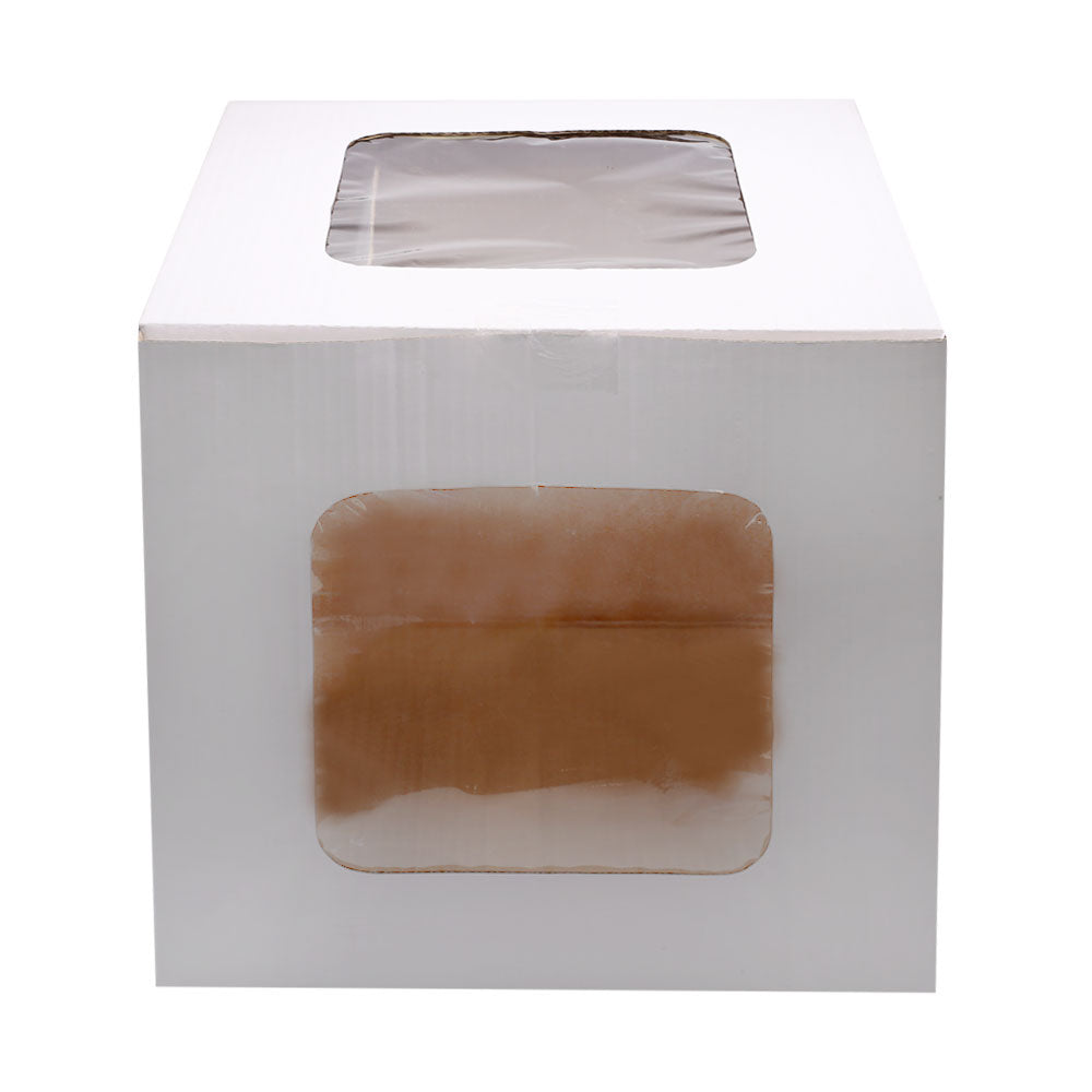 Cake Box 14 X 14 X 14 Inch With 2 Sided Transparent Windows