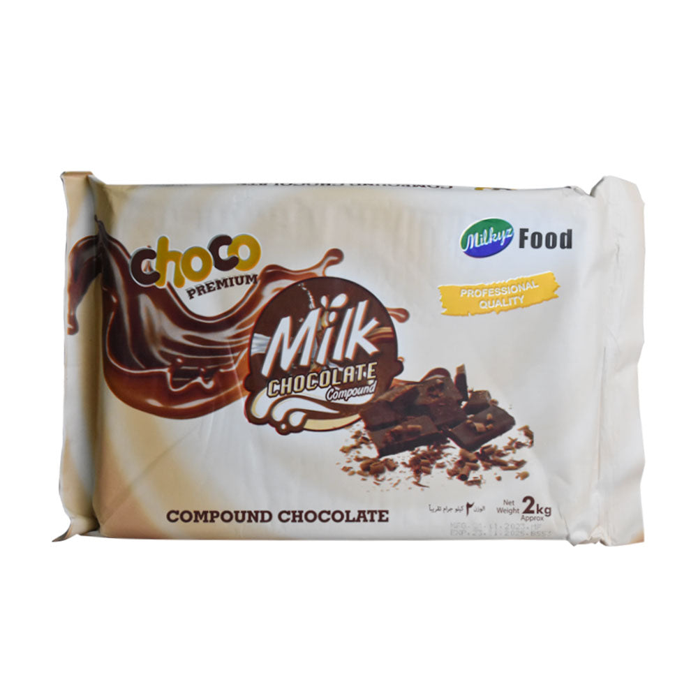 Milkyz Food Premium Milk Chocolate Compound 2KG Pack