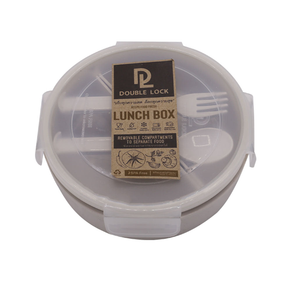 DL Round Lunch Box 2 Compartment 820ml