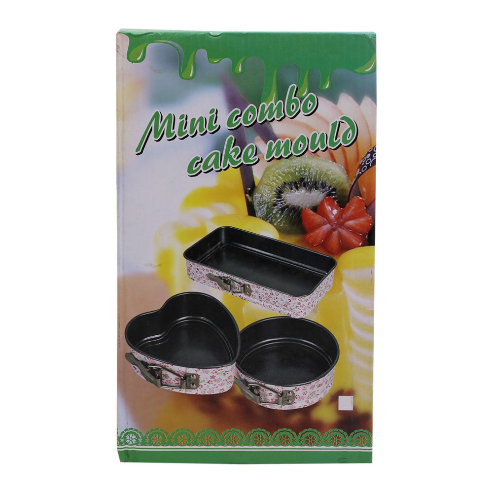 Non Stick Mini Springform Cake Tins 3pcs Set