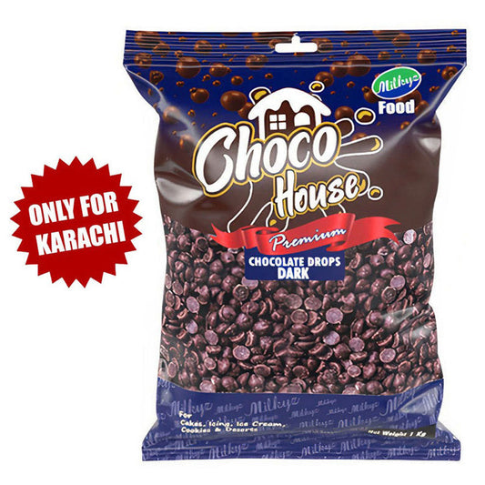 Milkyz Food Choco House Black Chocolate Chip 1KG Pack