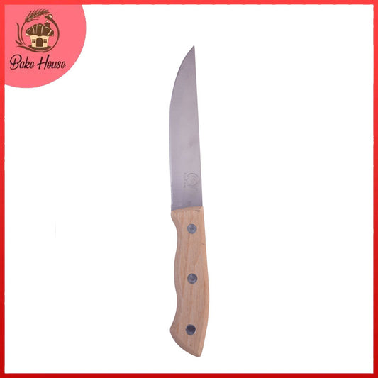 Stainless Steel Multi Purpose Kitchen Knife with Wood Handle 24cm