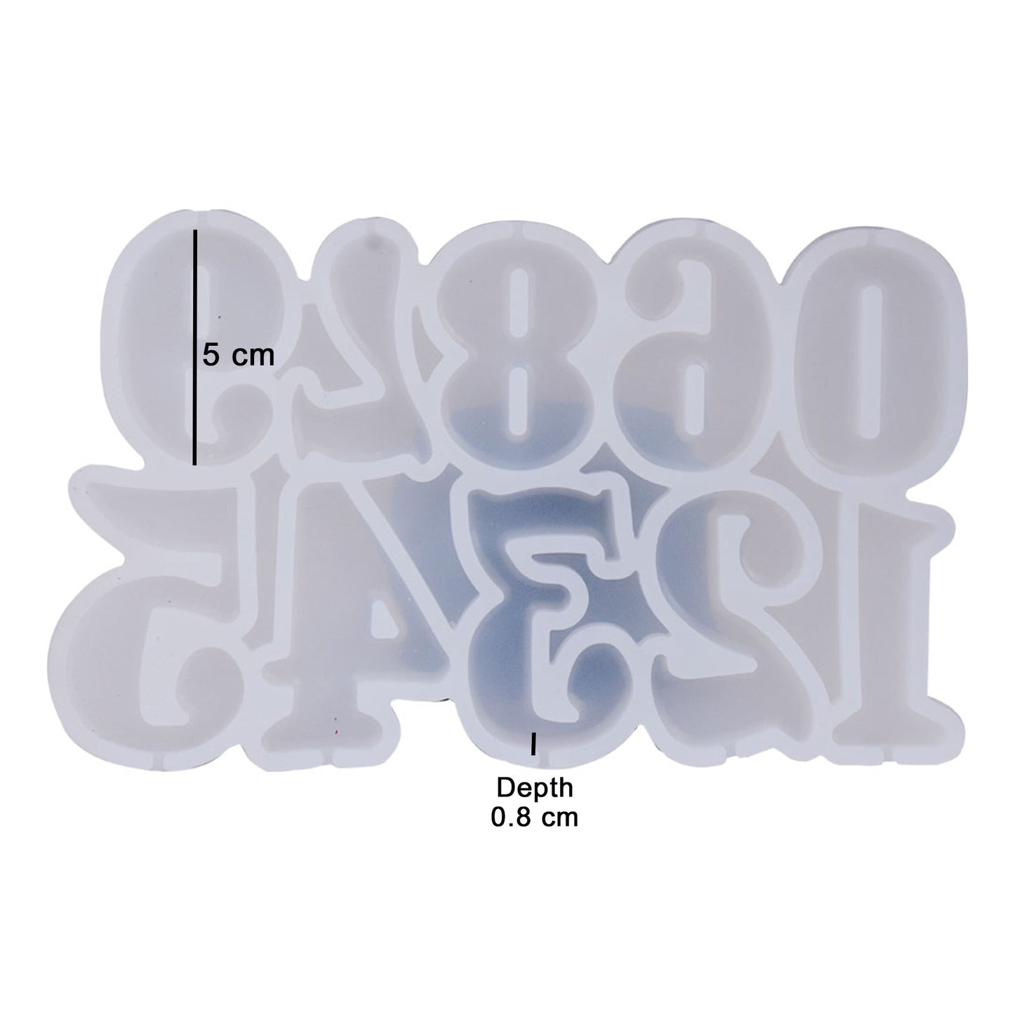 0 To 9 Numbers Silicone Lollipop Mold
