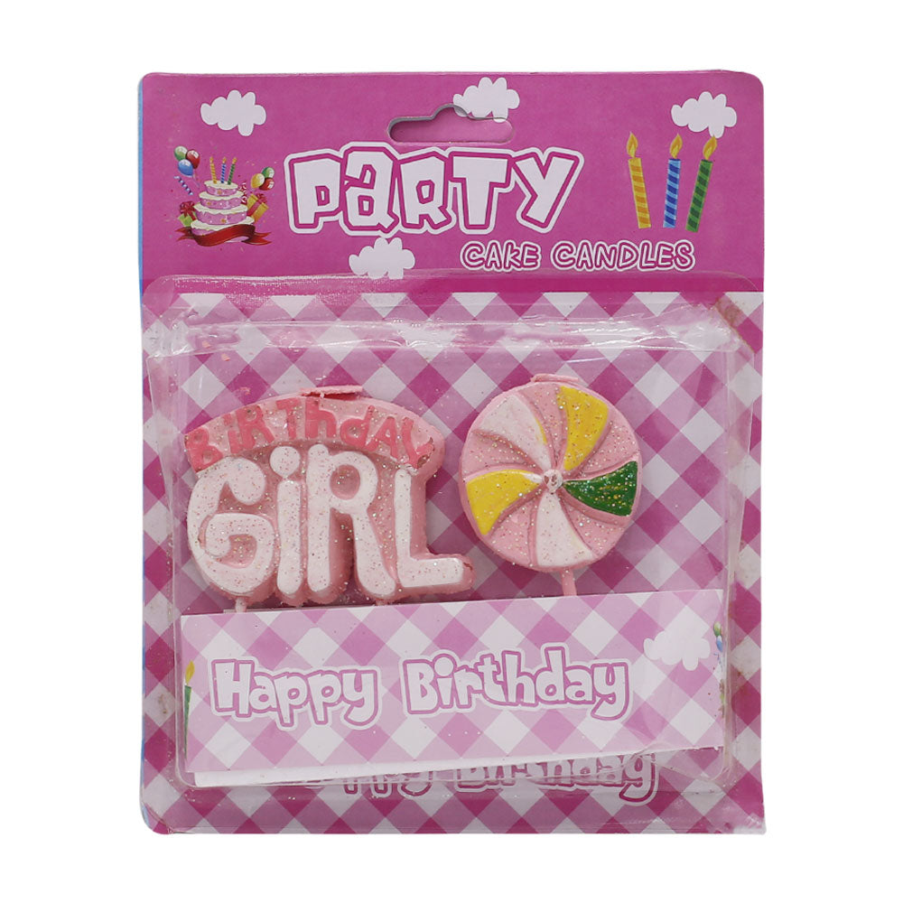 Birthday Girl Cake Candle